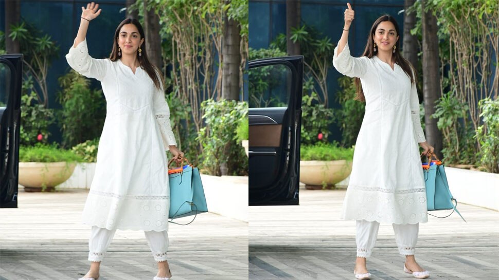 Kiara Advani Oozes Elegance In An Ivory-Hued 'Kurta' Set Worth Rs. 16.9K,  Flaunts Her Divine Beauty